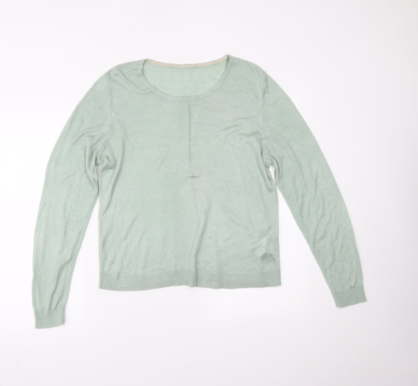 Womens UK Size 6 Oasis Green Basic Blouse
