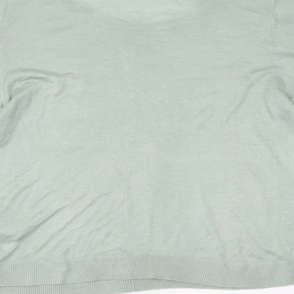 Womens UK Size 6 Oasis Green Basic Blouse