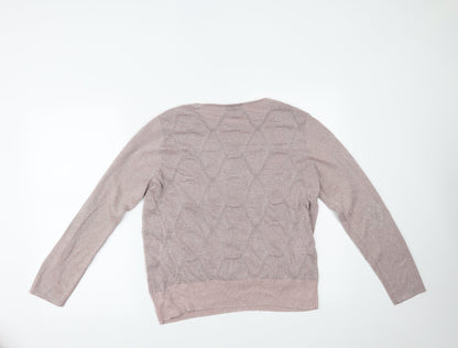 Womens UK Size 16 Topshop Pink Pullover Jumper