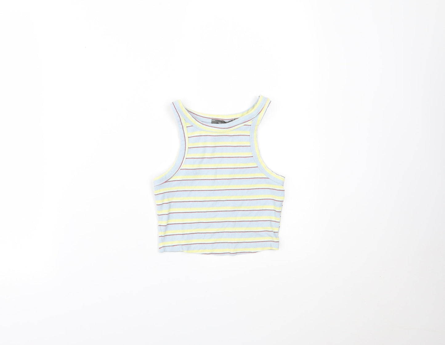 Primark Womens Multicoloured Striped  Cropped Tank Size XS