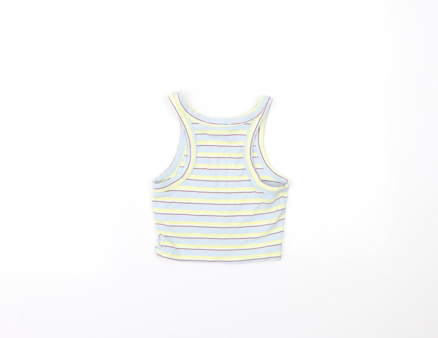 Primark Womens Multicoloured Striped  Cropped Tank Size XS