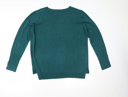 Primark Womens Green   Pullover Jumper Size L