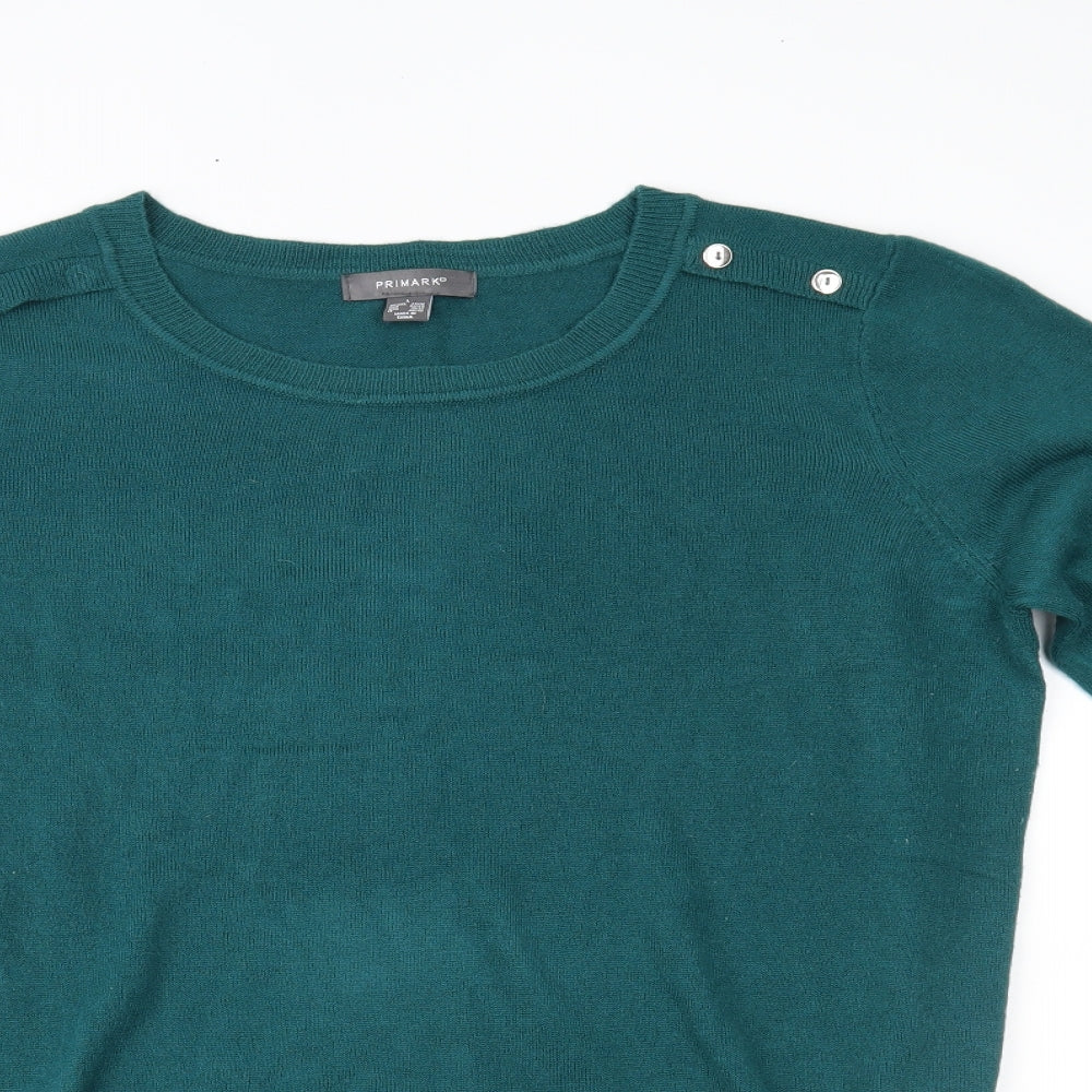 Primark Womens Green   Pullover Jumper Size L