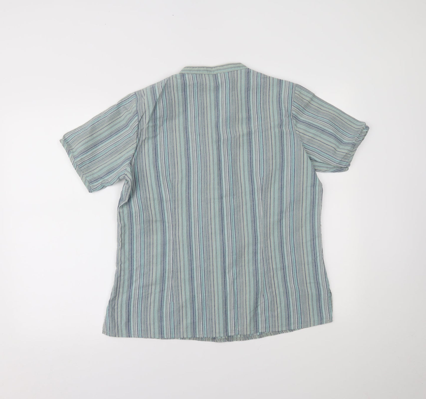 EWM Womens Black Striped  Basic Button-Up Size 16