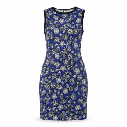 New Look Womens Blue Floral  Bodycon  Size 12
