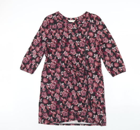 BHS Womens Black Floral  Shift  Size 12