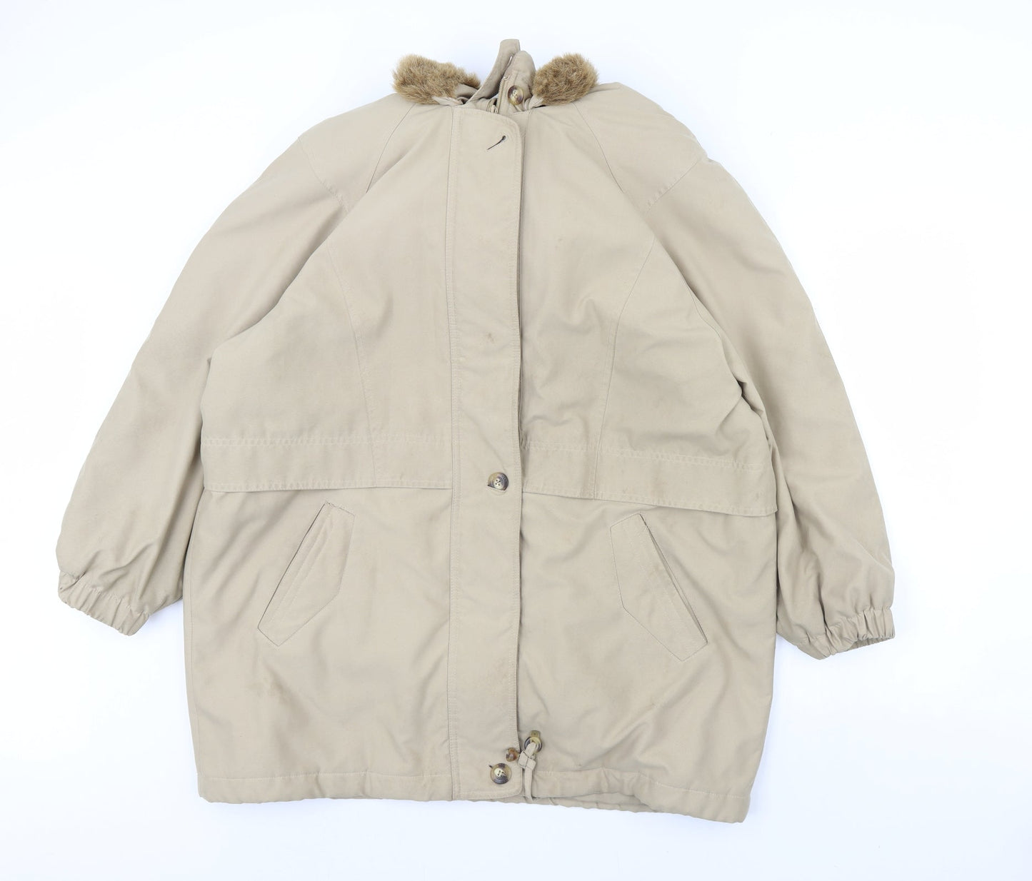 Womens UK Size 16 st Michael Beige Overcoat