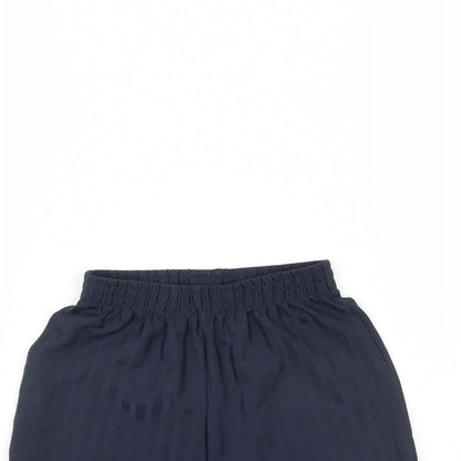 TU Boys Blue Striped  Sweat Shorts Size 6 Years