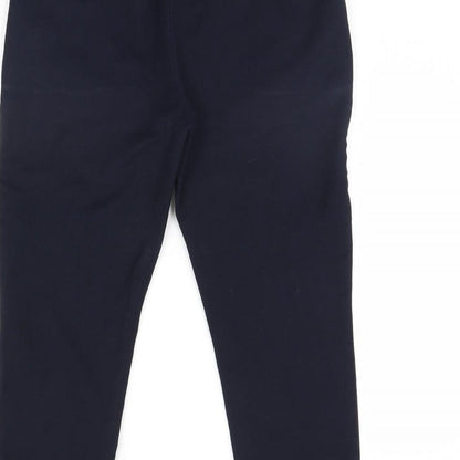 Womens UK Size 32 in M&S Regular Fit Cropped Blue Trousers
