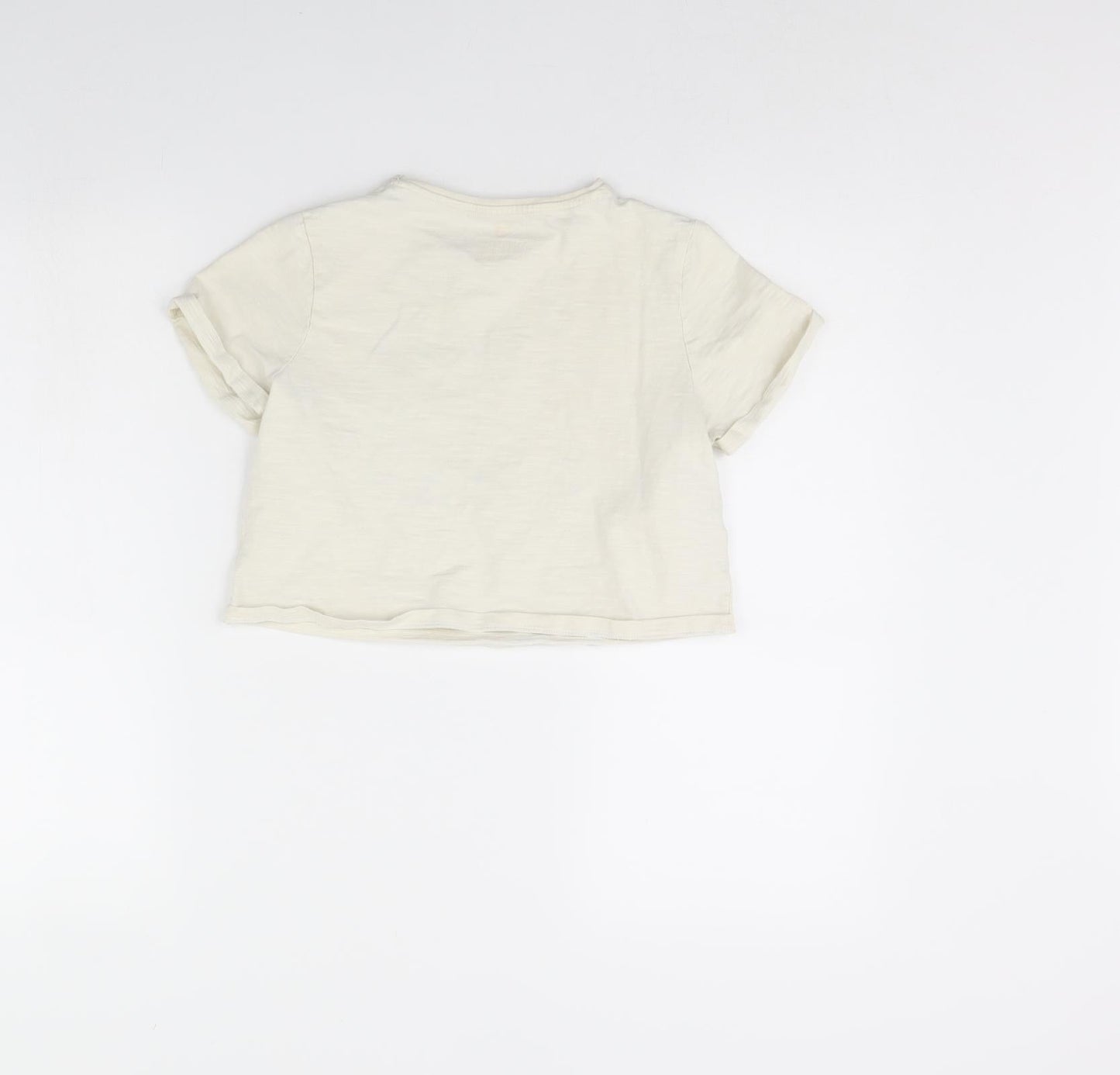F&F Girls Beige   Cropped T-Shirt Size 10 Years  - nyc