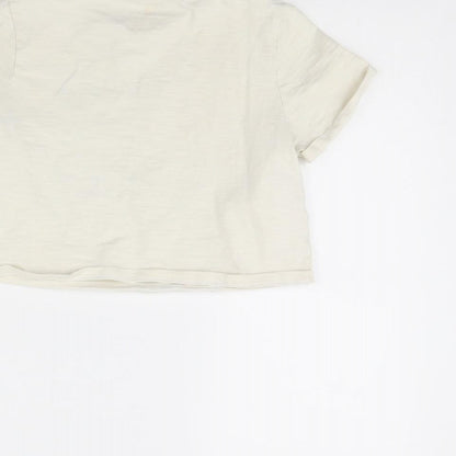F&F Girls Beige   Cropped T-Shirt Size 10 Years  - nyc