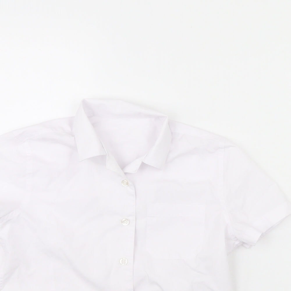 F&F Girls White   Basic Button-Up Size 10 Years