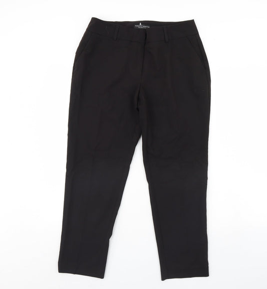 Womens UK Size 12 Dorothy Perkins Regular Fit Dress Pants Black Trousers