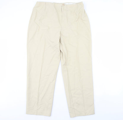 Womens UK Size 36 in Preworn Regular Fit  Beige Trousers