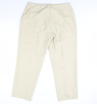 Womens UK Size 36 in Preworn Regular Fit  Beige Trousers