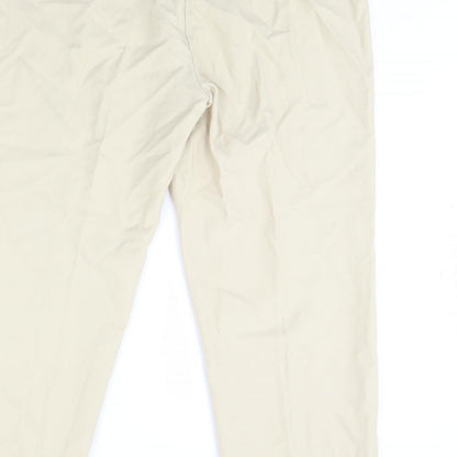 Womens UK Size 36 in Preworn Regular Fit  Beige Trousers