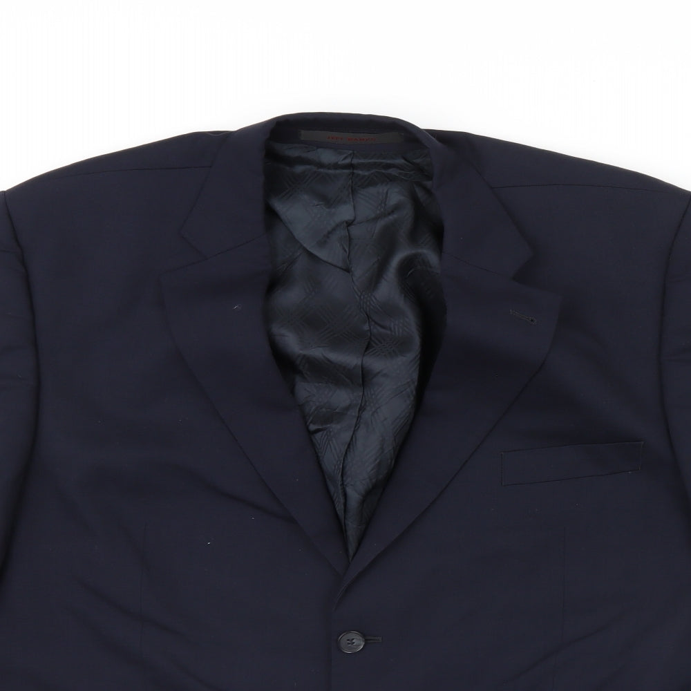 Preworn Womens Blue   Jacket Blazer Size 44  - Shoulder Pads