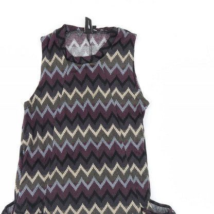 Izabel Womens Purple Geometric  Mini  Size 8