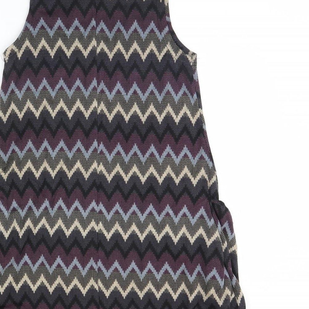 Izabel Womens Purple Geometric  Mini  Size 8
