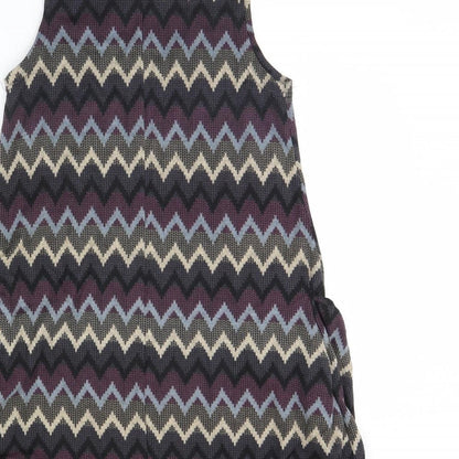 Izabel Womens Purple Geometric  Mini  Size 8