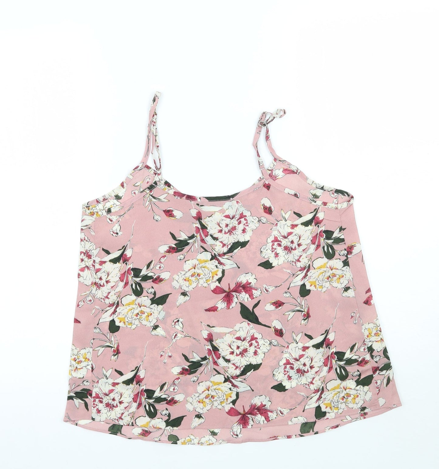 Womens UK Size S Jeuvre Pink Basic Tank