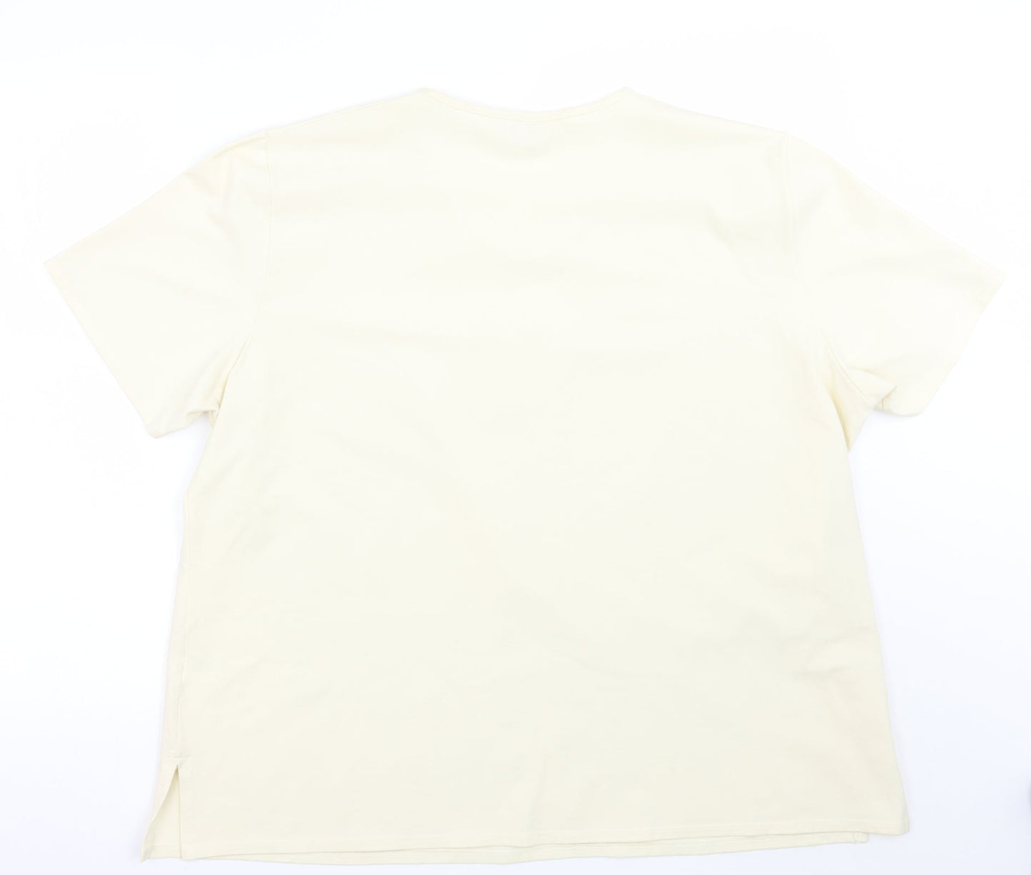 Womens UK Size XL ELVI Beige Basic T-Shirt