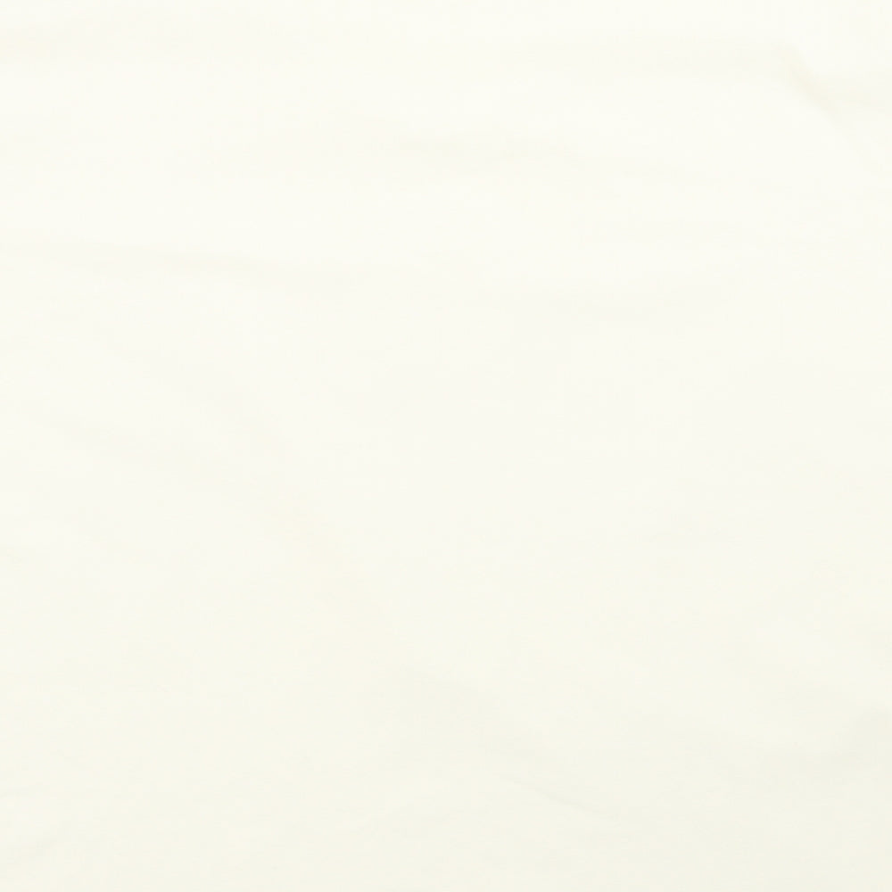 Womens UK Size XL ELVI Beige Basic T-Shirt