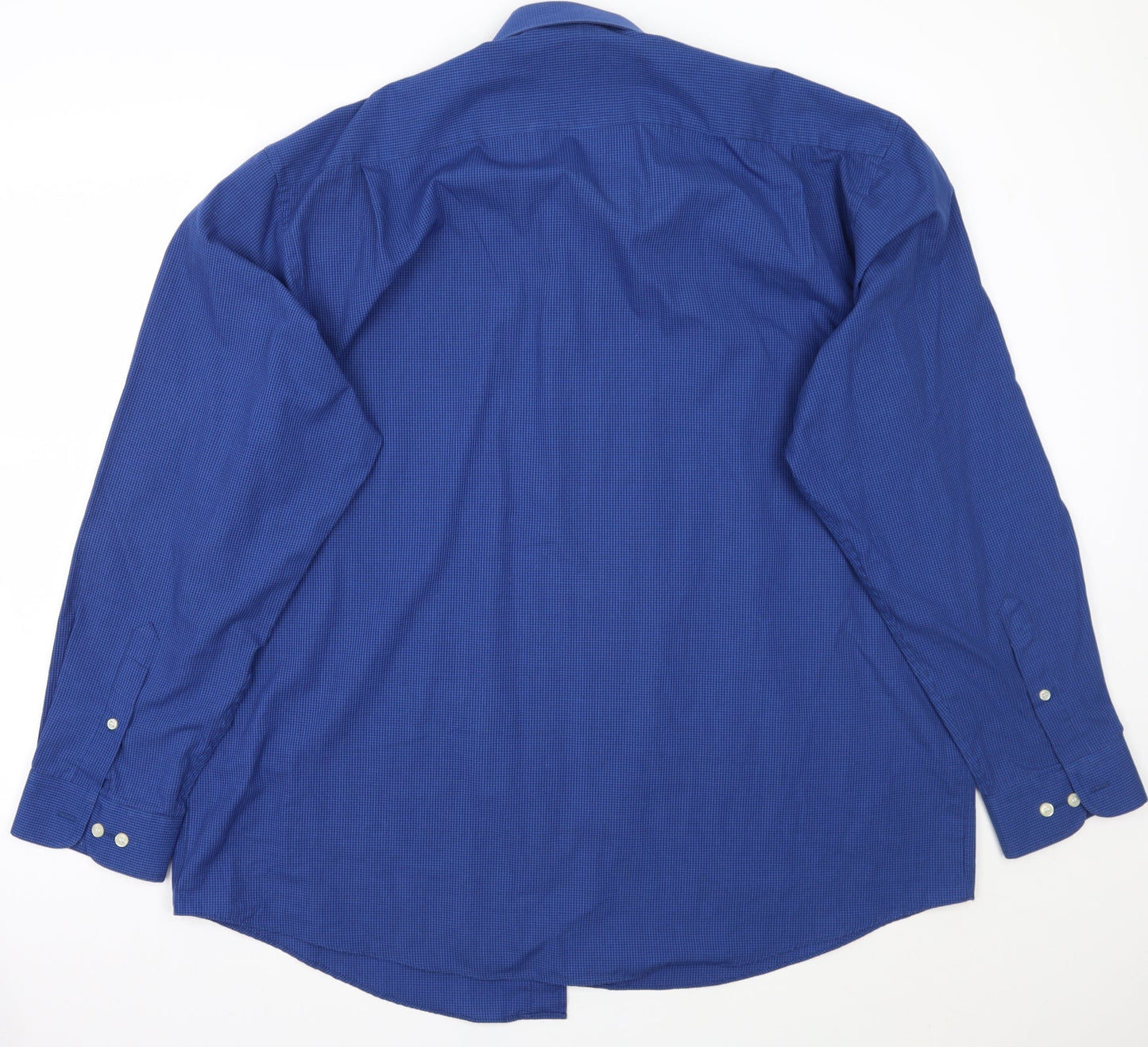 Mens UK Size 18 Copper stone Blue  Button-Up Long Sleeve Casual Shirt