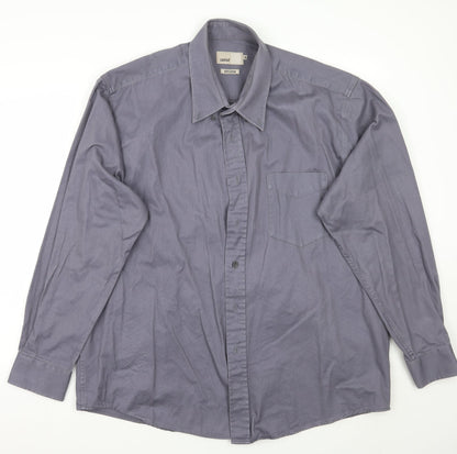 Zantos Mens Grey    Button-Up Size XL