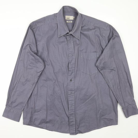 Zantos Mens Grey    Button-Up Size XL
