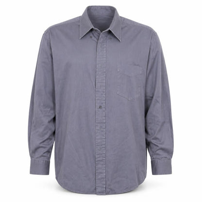 Mens UK Size XL Zantos Grey  Button-Up Long Sleeve Casual Shirt