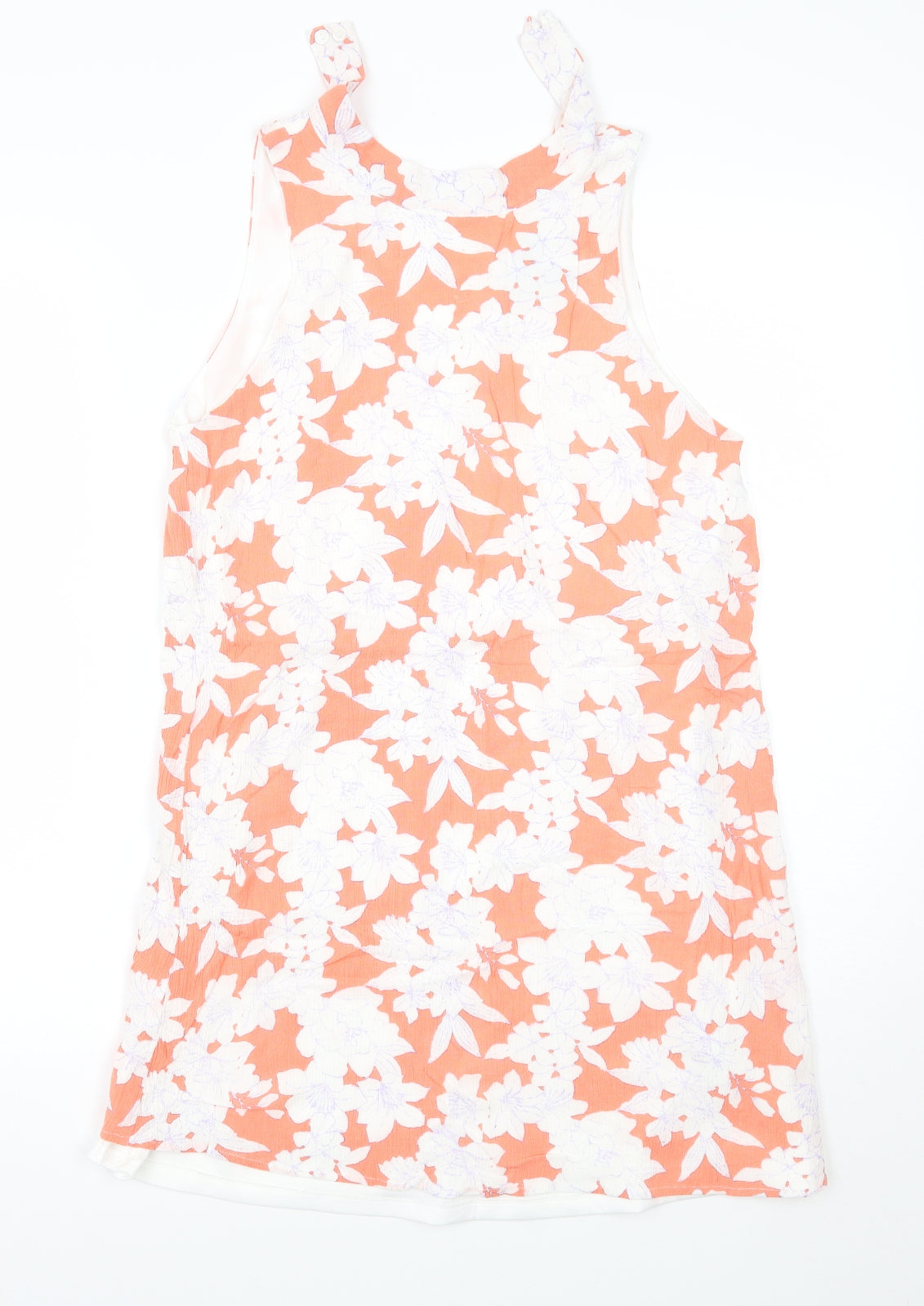 Forever21 Womens Orange Floral  A-Line  Size M