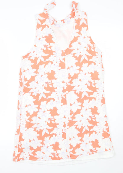 Forever21 Womens Orange Floral  A-Line  Size M