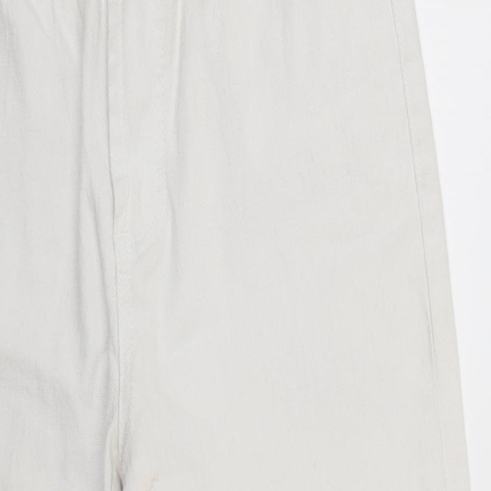 Dianne Gillman Womens White   Cropped Jeans Size 8 L20 in