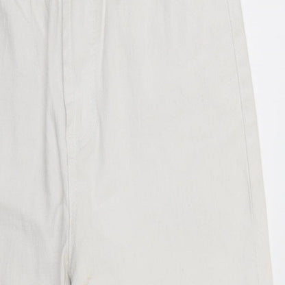Dianne Gillman Womens White   Cropped Jeans Size 8 L20 in