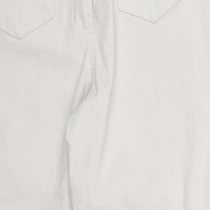 Dianne Gillman Womens White   Cropped Jeans Size 8 L20 in