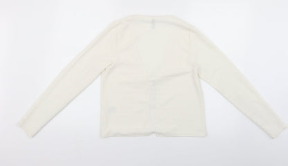 Womens UK Size M Divided Beige Cardigan Jumper