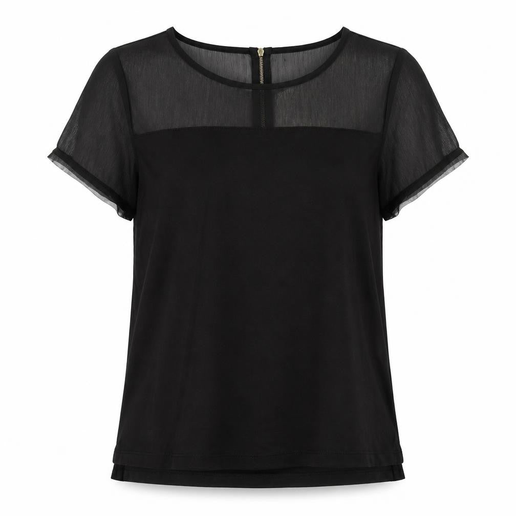 Womens UK Size M H&M Black Basic Blouse