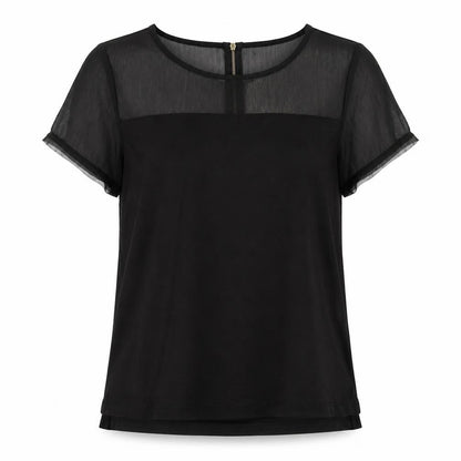 Womens UK Size M H&M Black Basic Blouse