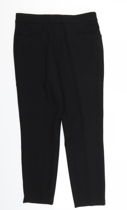 Soon Womens Black   Chino Trousers Size 12 L23 in