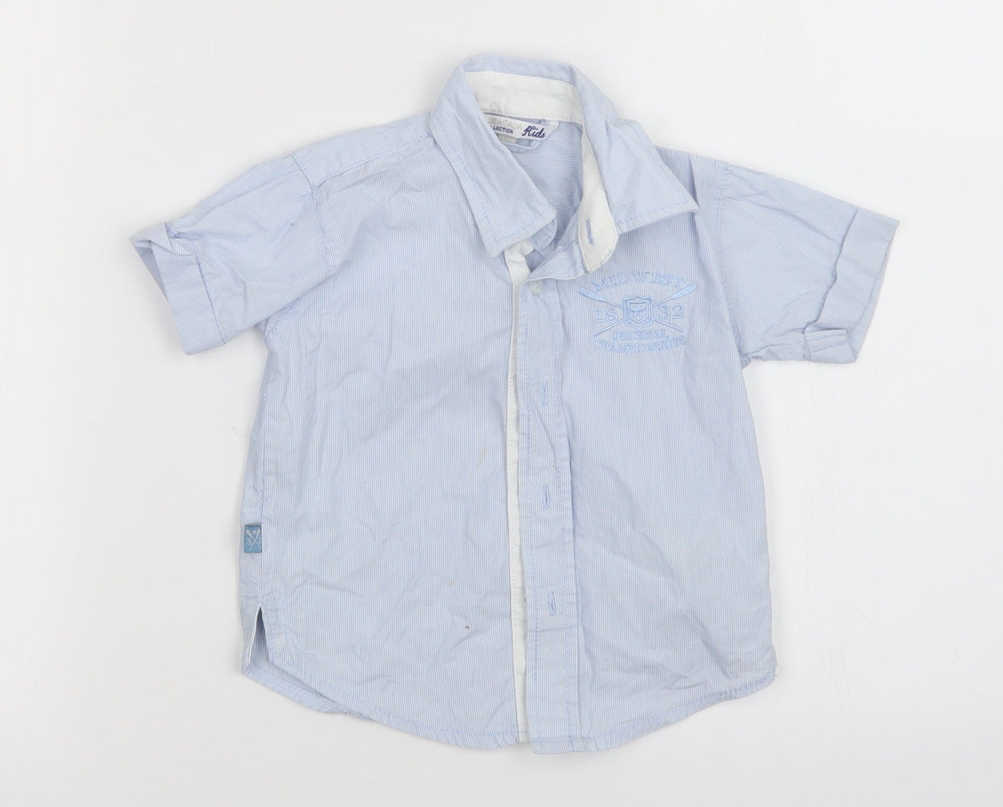 piazaitalia Baby Blue   Basic Button-Up Size 18-24 Months