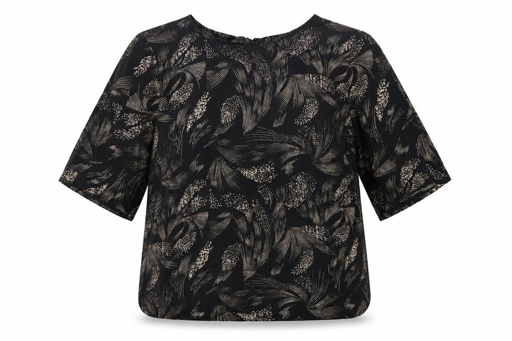 Womens UK Size XS Saint Tropez Multicoloured Basic Blouse