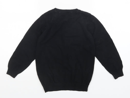 TU Girls Black   Pullover Jumper Size 7 Years