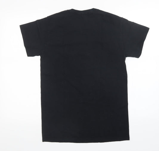 Womens UK Size S Topshop Black Basic T-Shirt