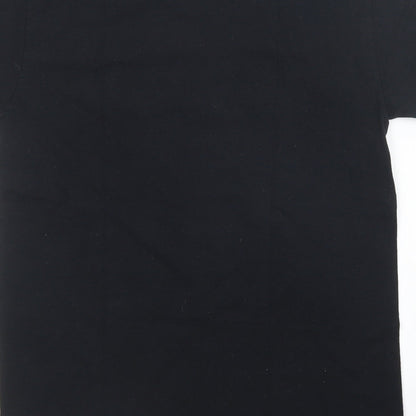 Womens UK Size S Topshop Black Basic T-Shirt