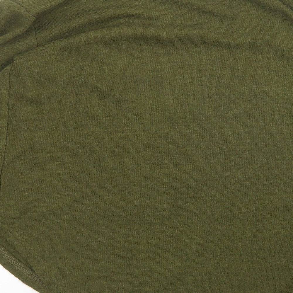 Womens UK Size M Preworn Green Pullover Jumper
