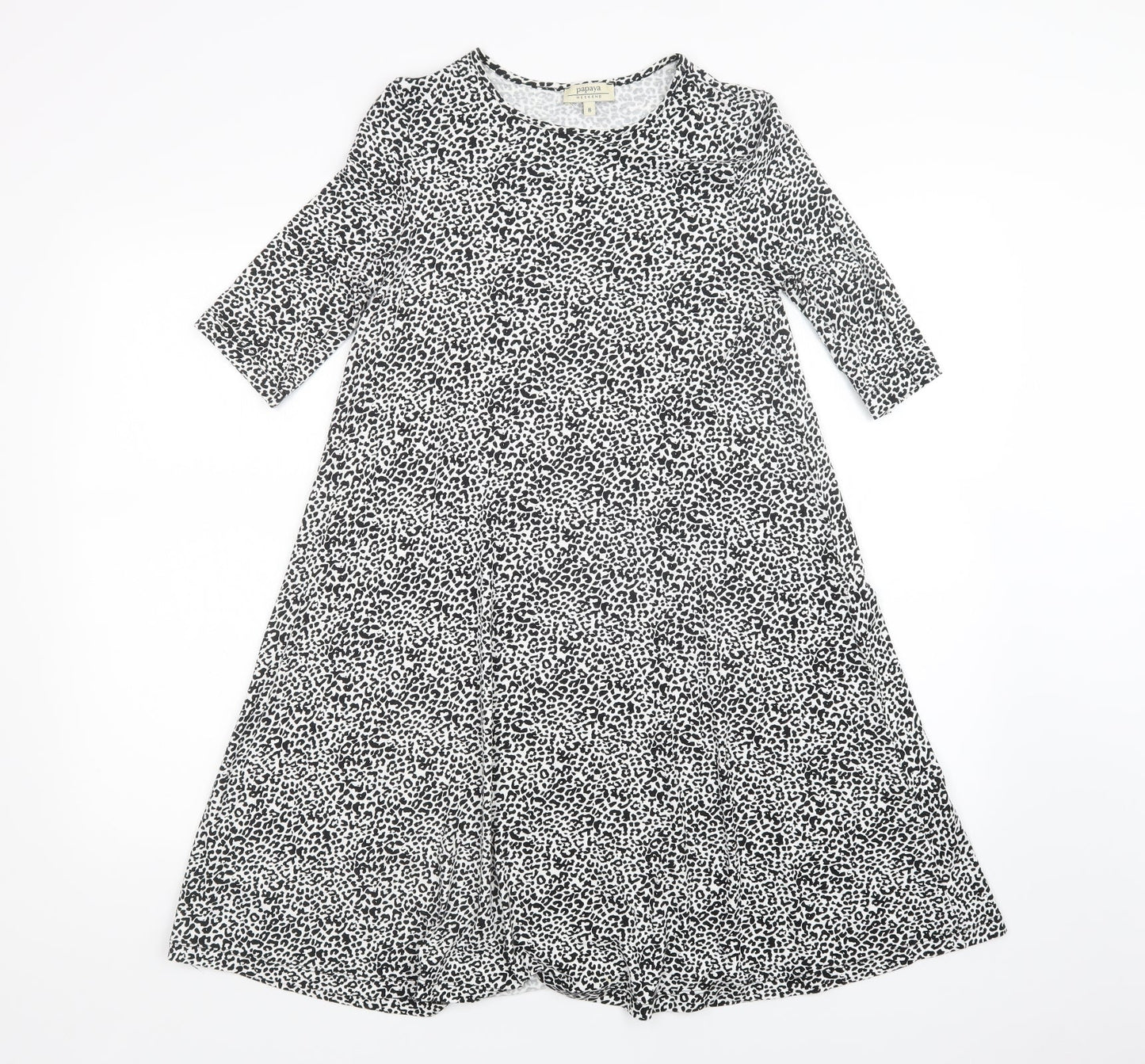 Papaya Womens Multicoloured Animal Print  A-Line  Size 8