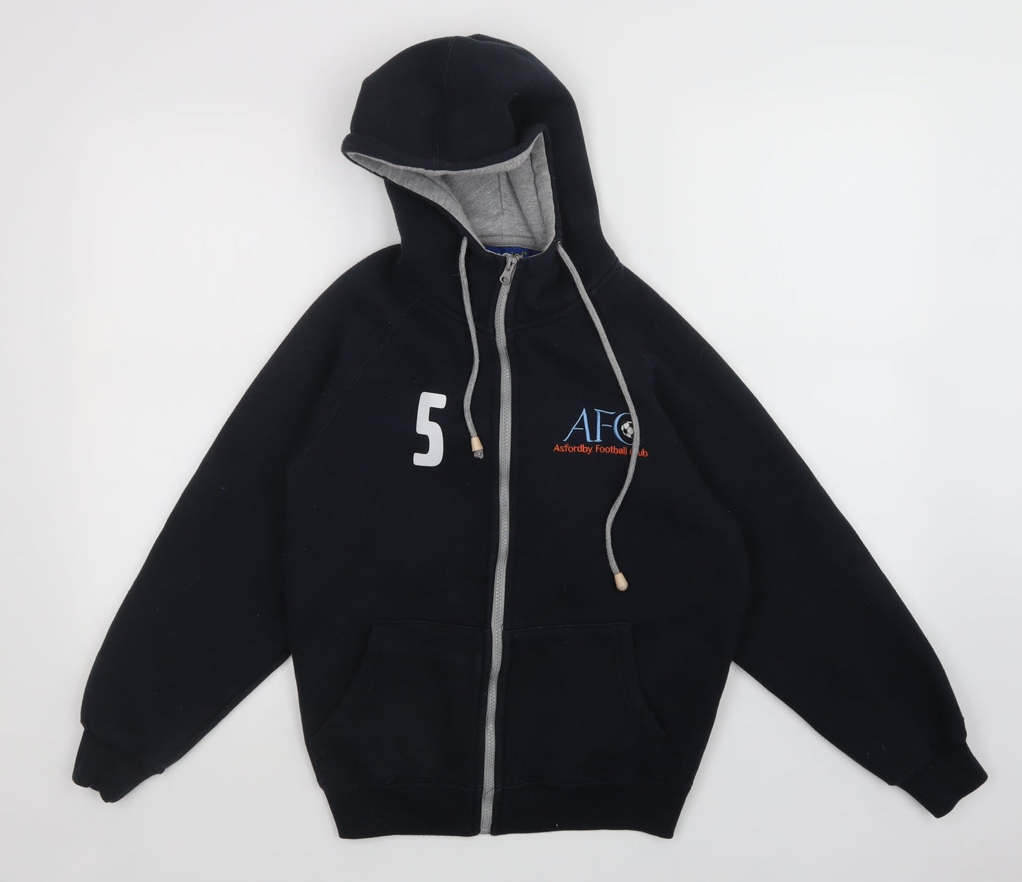 papini Mens Black   Full Zip Hoodie Size XS