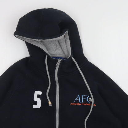 papini Mens Black   Full Zip Hoodie Size XS