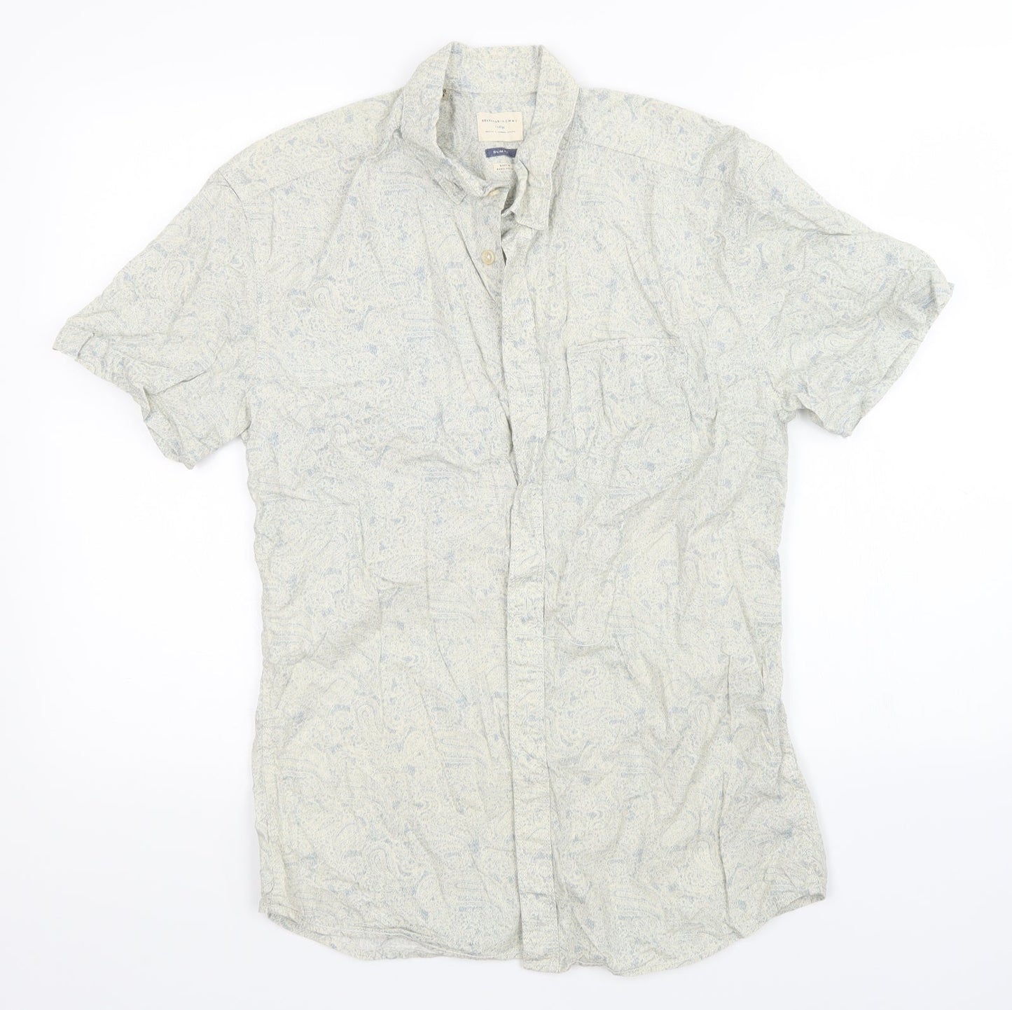 Womens UK Size M Selected Homme Multicoloured Basic Button-Up